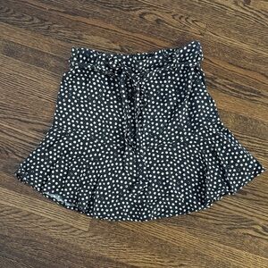 URBAN Romantics Black and White Polka Dot Skater Skirt